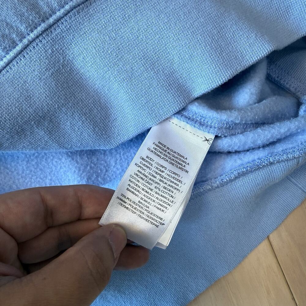 Polo Ralph Lauren Bear Sweatshirt Large Blue Cardigan Fleece - Picture 7 of 10